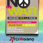 Martedì 1° Marzo insieme per la pace a Città della Pieve